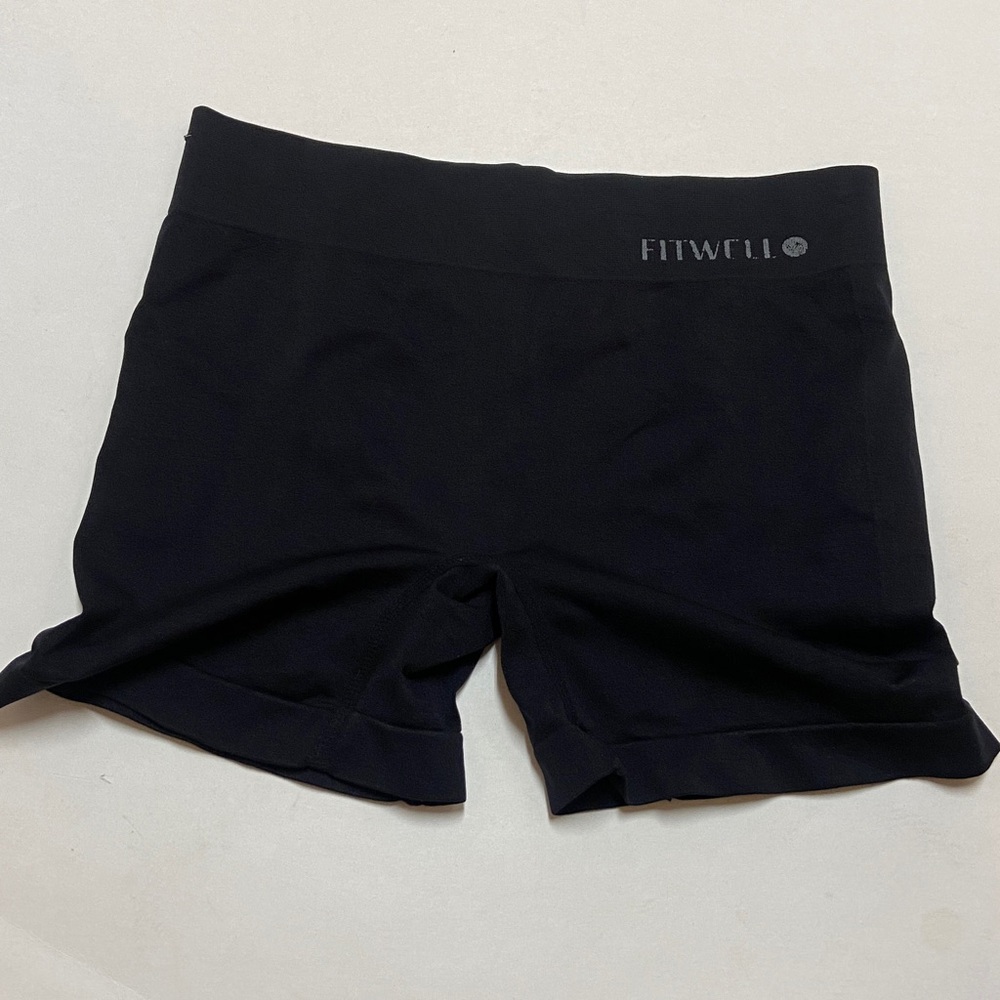 FITWELL Women's Classic Black Bike Shorts Size M L